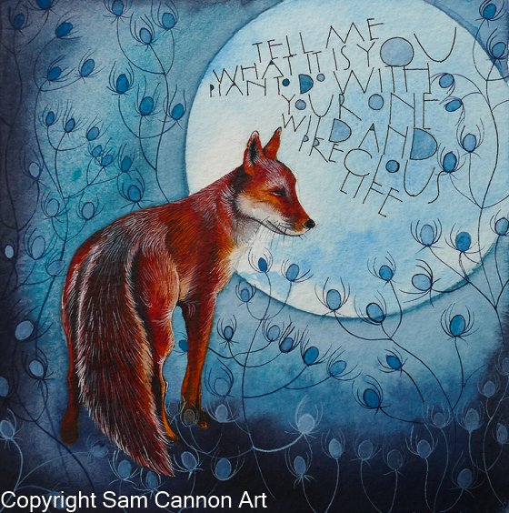 SamCannonArt's tweet image. Four of my older fox paintings which you might never have seen. 
I do so love foxes ❤️
Words by: André Breton, Rumi and Mary Oliver.
#womensart