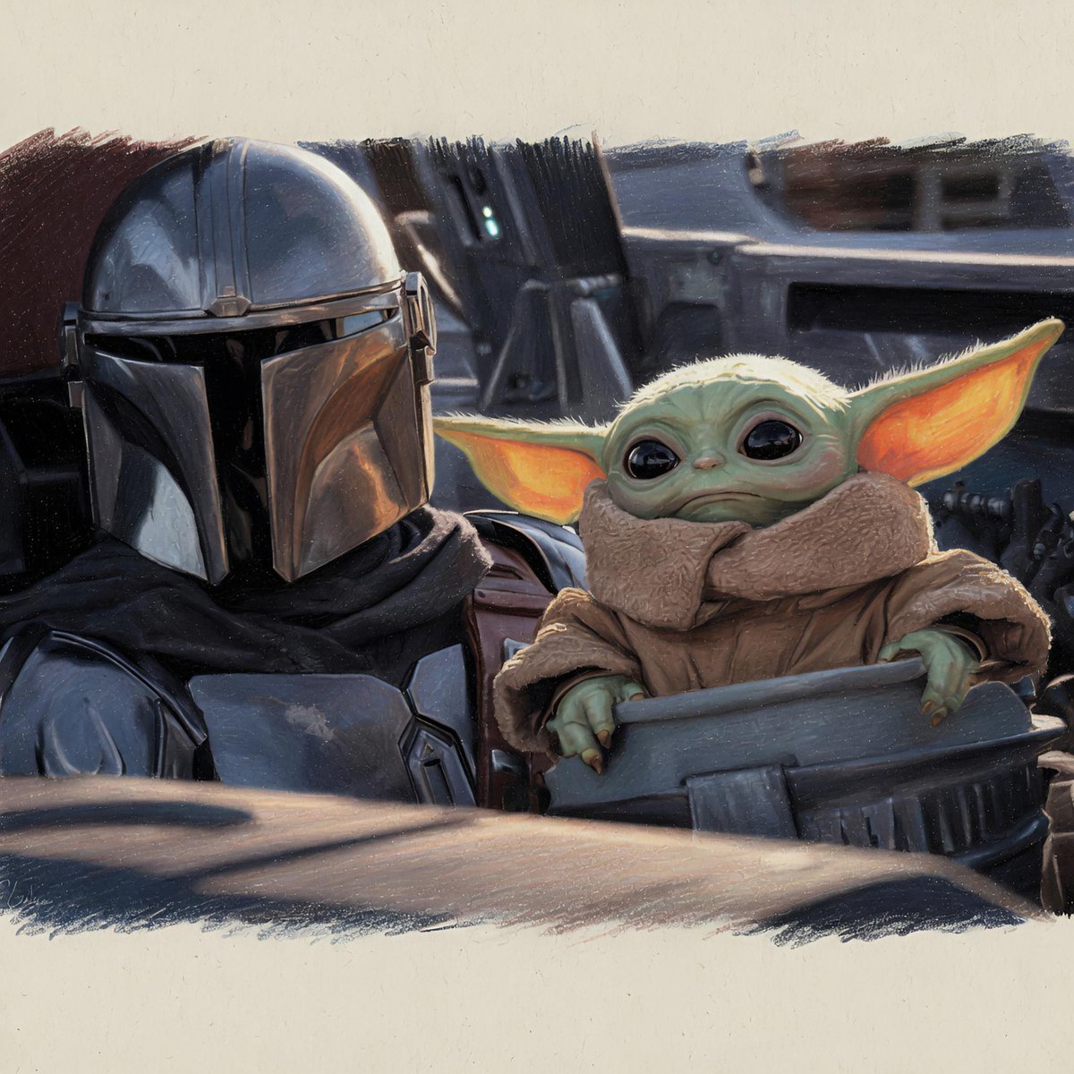 GabrielleOrlita's tweet image. His on his way… checking it once, checking it twice… 😉😂😂😂🔜with you know whom. #Mandalorian is ready to show up as well … #Pedrito is ready for action. #THIS_IS_THE_WAY. 
(Just made this little thing😅). 🤍🤍🤗🤗