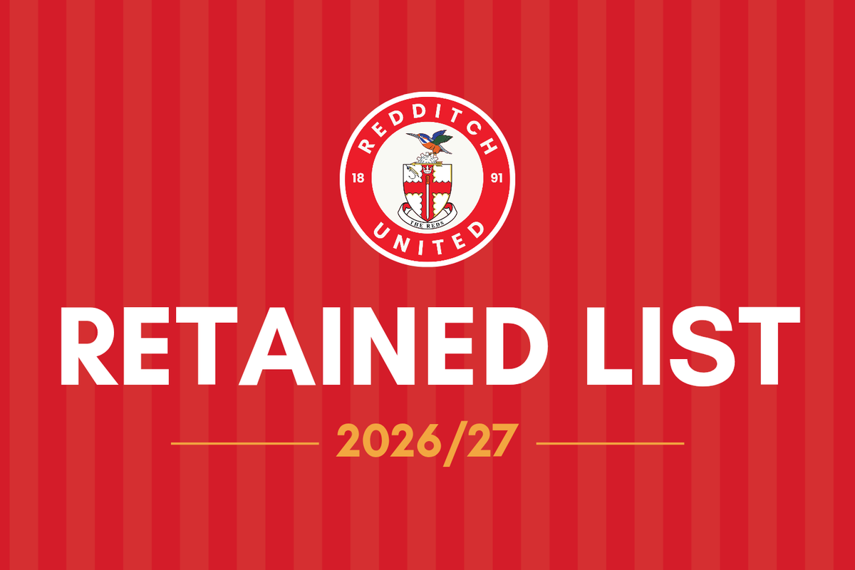 RedditchUtd's tweet photo. Following the conclusion of the 2025/26 season, we can now provide an update on our squad 👇
https://t.co/qWuaUjmM5C https://t.co/RvWbBXiDET