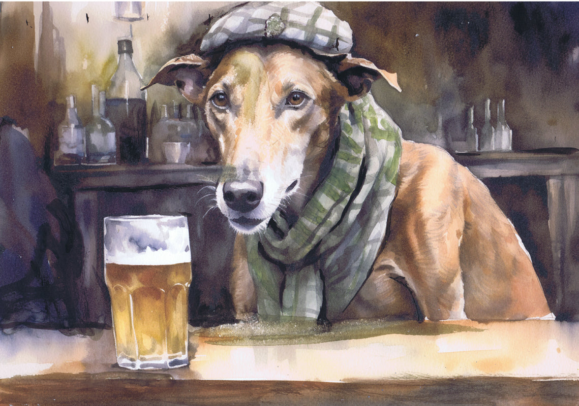 OscarJetson's tweet image. Jasper by the Fireplace – Hand-Signed Art Print of a Seasoned Lurcher by Oscar Jetson dogfishart.com/products/jaspe… #painting #art #OscarJetson #LurcherGift