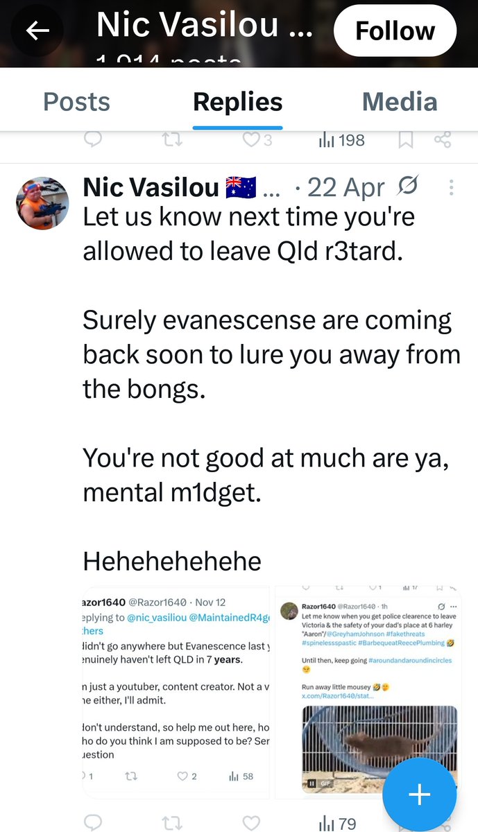 Scammer_Joker's tweet image. Can you possibly Privacy,Hate,Spam Rep/Block/Repost this Troll. All he does is Abuse and Stalk people. He does not like being Trolled back as you get blocked. Runs multiple accounts too it seems. 
Acct nic_vasiliou
x.com/i/user/1766317…
Thanks
#troll