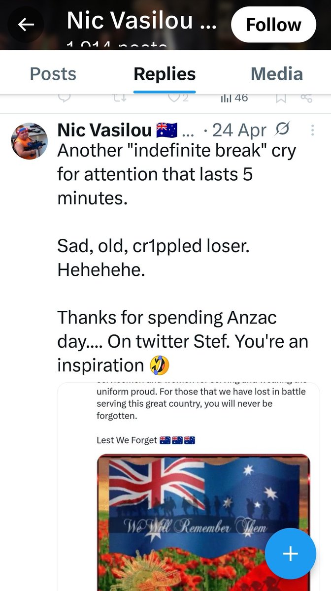 Scammer_Joker's tweet image. Can you possibly Privacy,Hate,Spam Rep/Block/Repost this Troll. All he does is Abuse and Stalk people. He does not like being Trolled back as you get blocked. Runs multiple accounts too it seems. 
Acct nic_vasiliou
x.com/i/user/1766317…
Thanks
#troll