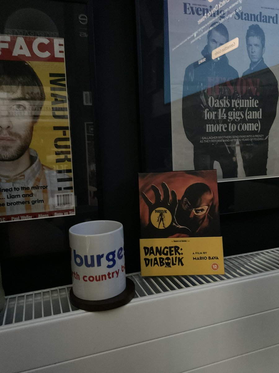 gibbo1012's tweet image. Man cave, coffee and danger diabolik 4K uhd 🤩👍🏻🎥 #nowwatching #4KUltraHD