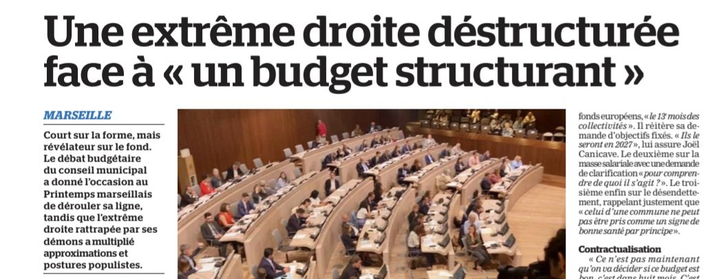 HtdeMazargues's tweet image. Les conseils municipaux montrent que la normalisation du @RNational_off par la cravate n’est pas une modération idéologique. À #Marseille il se double de manière criante d’une totale incompétence en matière de finances publiques. @UDI_off