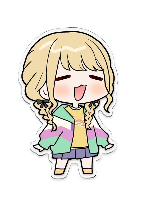 GSF03で頒布予定の新作、咲季のSSD飲みなさいっアクキーと、ことね、手毬の再販分の予約をBOOTHで受付開始しました!両面仕様です! 当日開場に来られない方など是非ご利用ください～! 咲季→ 手毬→ ことね→
