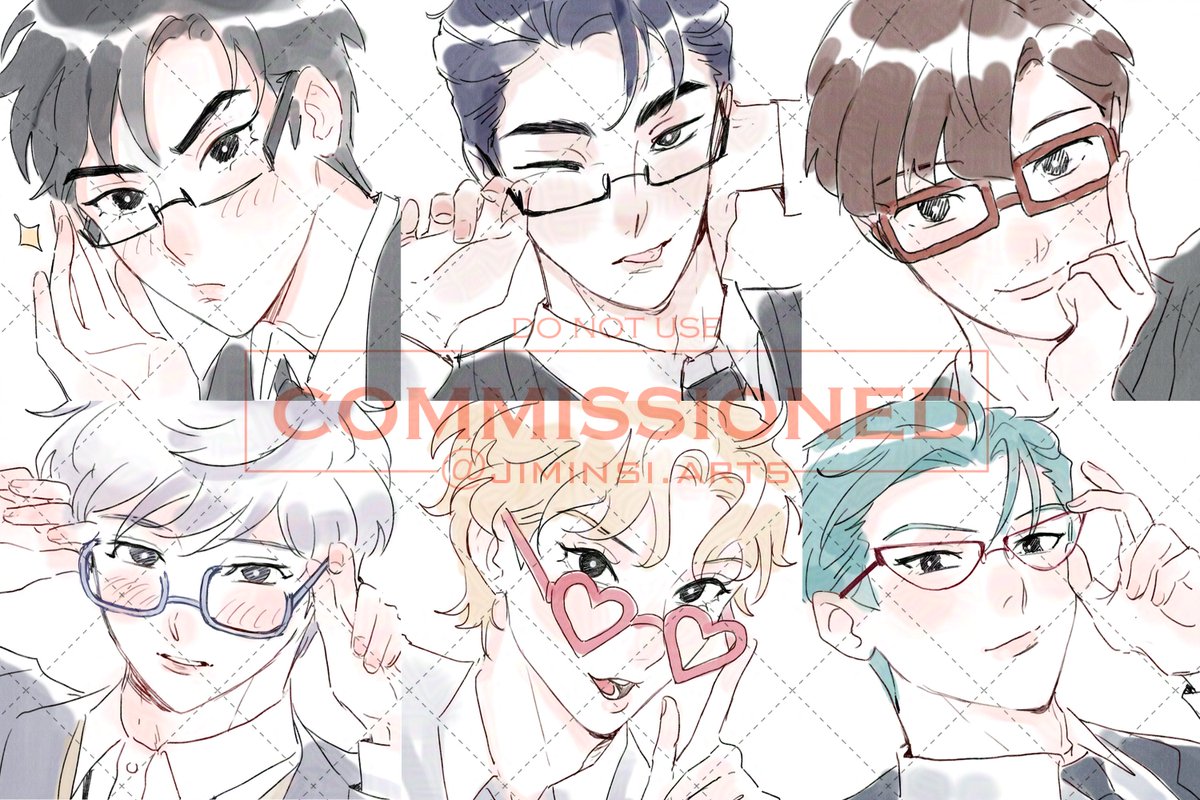 jiminsi_arts's tweet photo. got commissioned to draw all of spArk doing aegyo with glasses hihi this was so fun to draw, thank you 🥺

#김아싫 #amkhki https://t.co/lrprpBMRIh