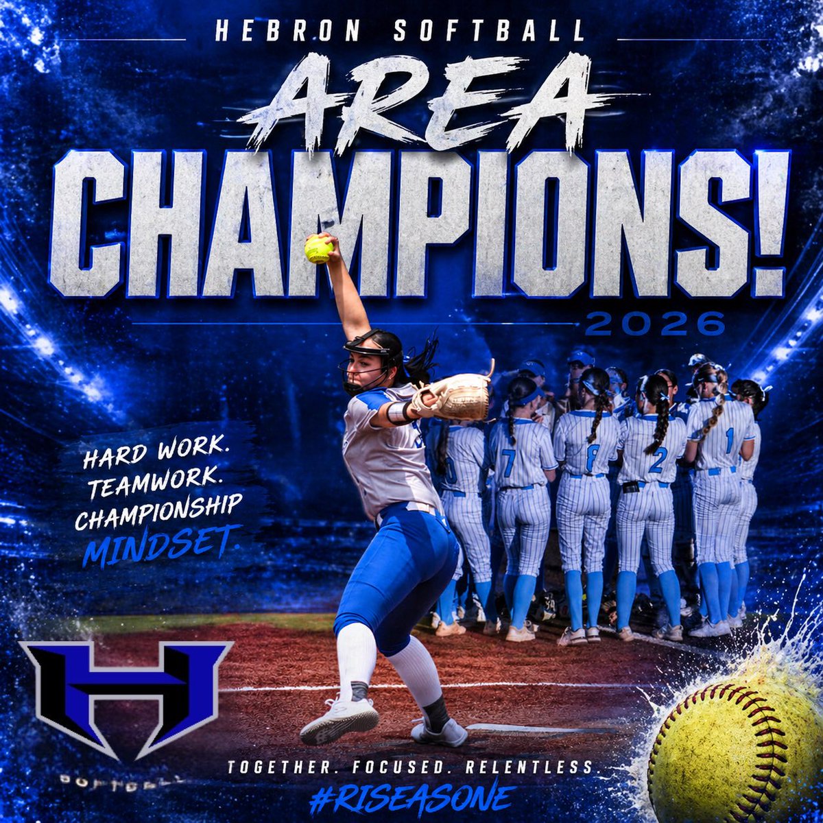 HebronSoftball's tweet photo. Area Champions 🏆💙🥎 https://t.co/6z9JbK2cEq