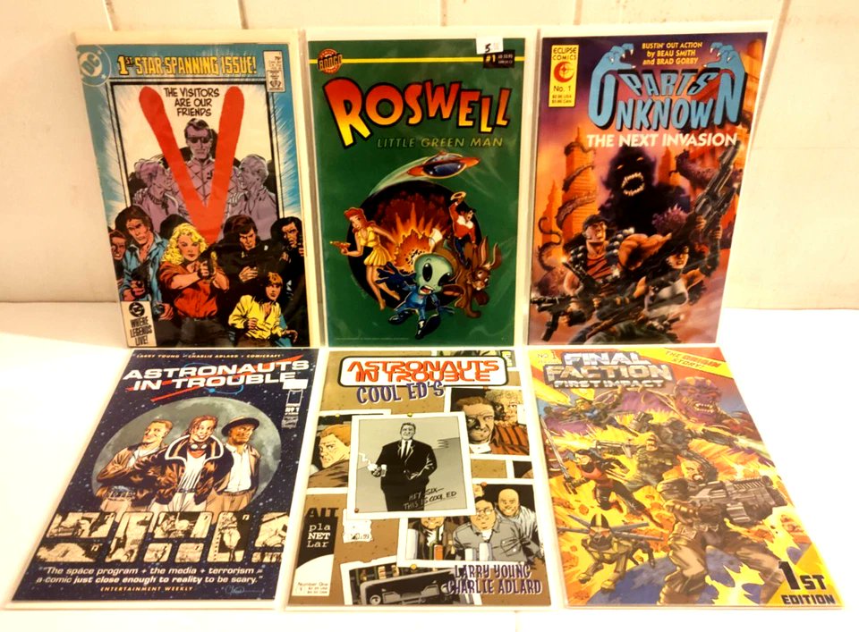 Maxthegood39745's tweet image. X-Files Ashcan + More👽 Alien Sci-Fi Themed Comics Have Landed🔥 #comicbooks #eBaySeller #fyp #maxthegoodguy #xfiles #comics4cheap #ebay #comicsforsale #scifi #comiccollector 
Maxthegoodguy | eBay Stores💪