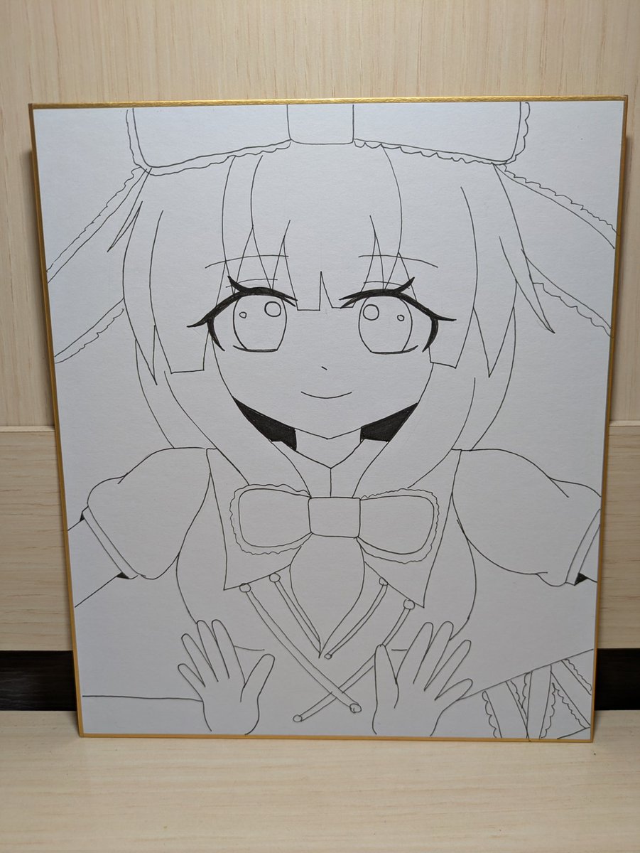 雛ちゃんを描いてます(*'ω' *) 下絵まで出来ました<(｀・ω・´)