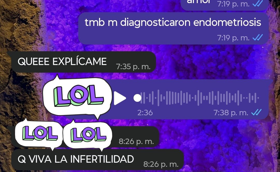 q se preñen las demás del grupo, nosotras no podemos