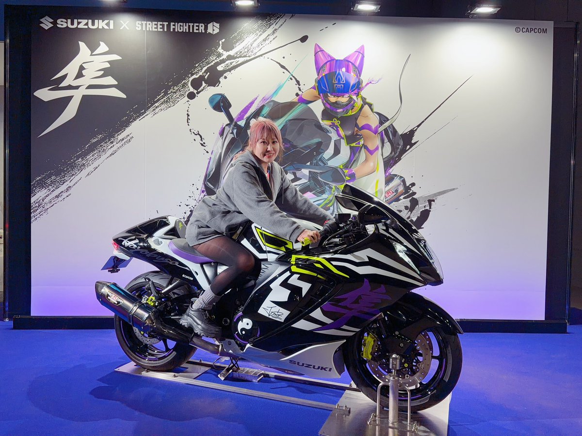 【冬ちゃん】 去年乗れなかったバイクに乗れたっ🏍✨️🩷 さぁ、今日のバーチャ