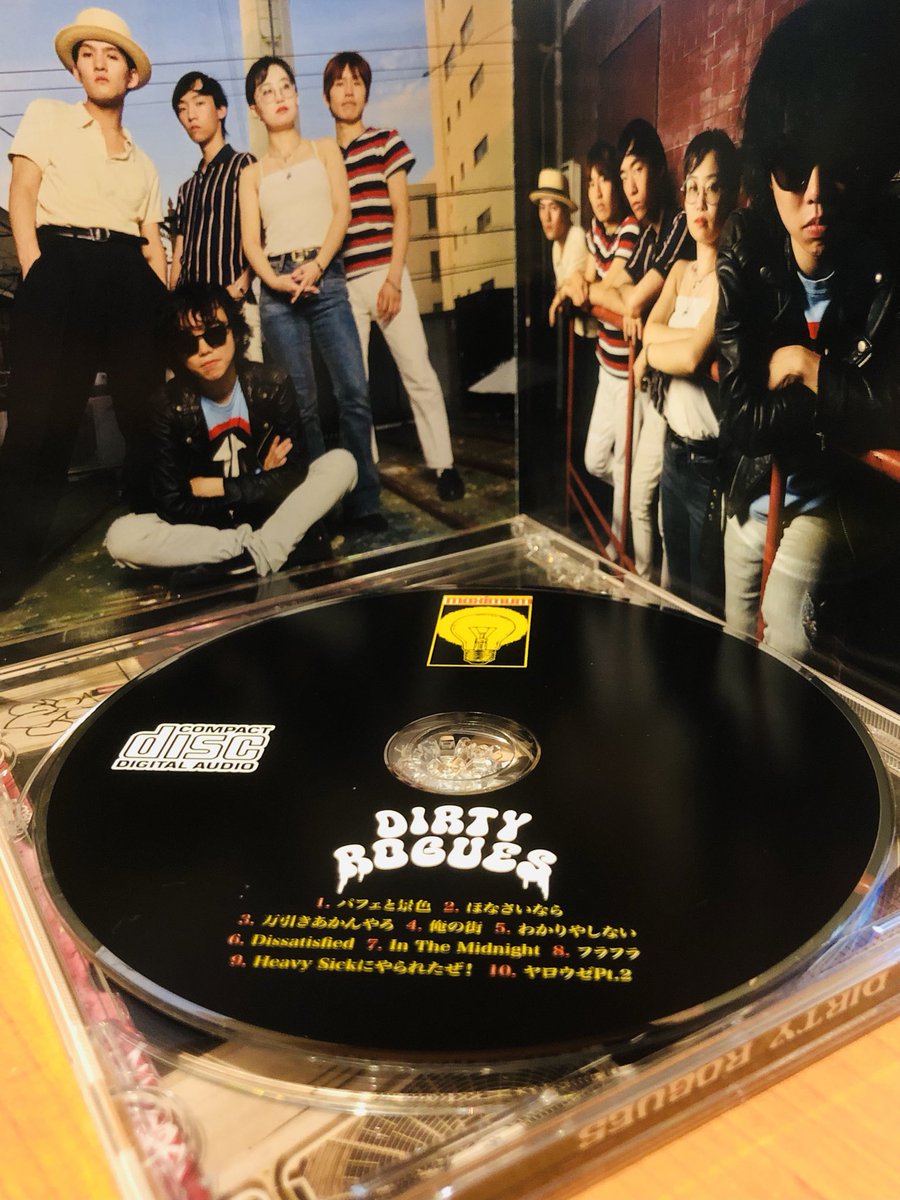 今日の１枚　♪
昨夜のライヴで購入した
Dirty Rogues  1st  Full Album
昨夜のレコ発ライヴ同様に音源も熱い10曲が詰まっている
#DirtyRogues
