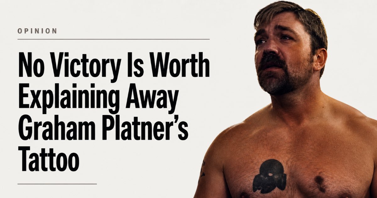 There are moments when politics tests whether our principles are real.

Graham Platner’s tattoo is one of them.

Democrats cannot ask Americans to take extremism seriously while asking Jews to look away when Nazi imagery appears on our own side.

No victory is worth that.

My