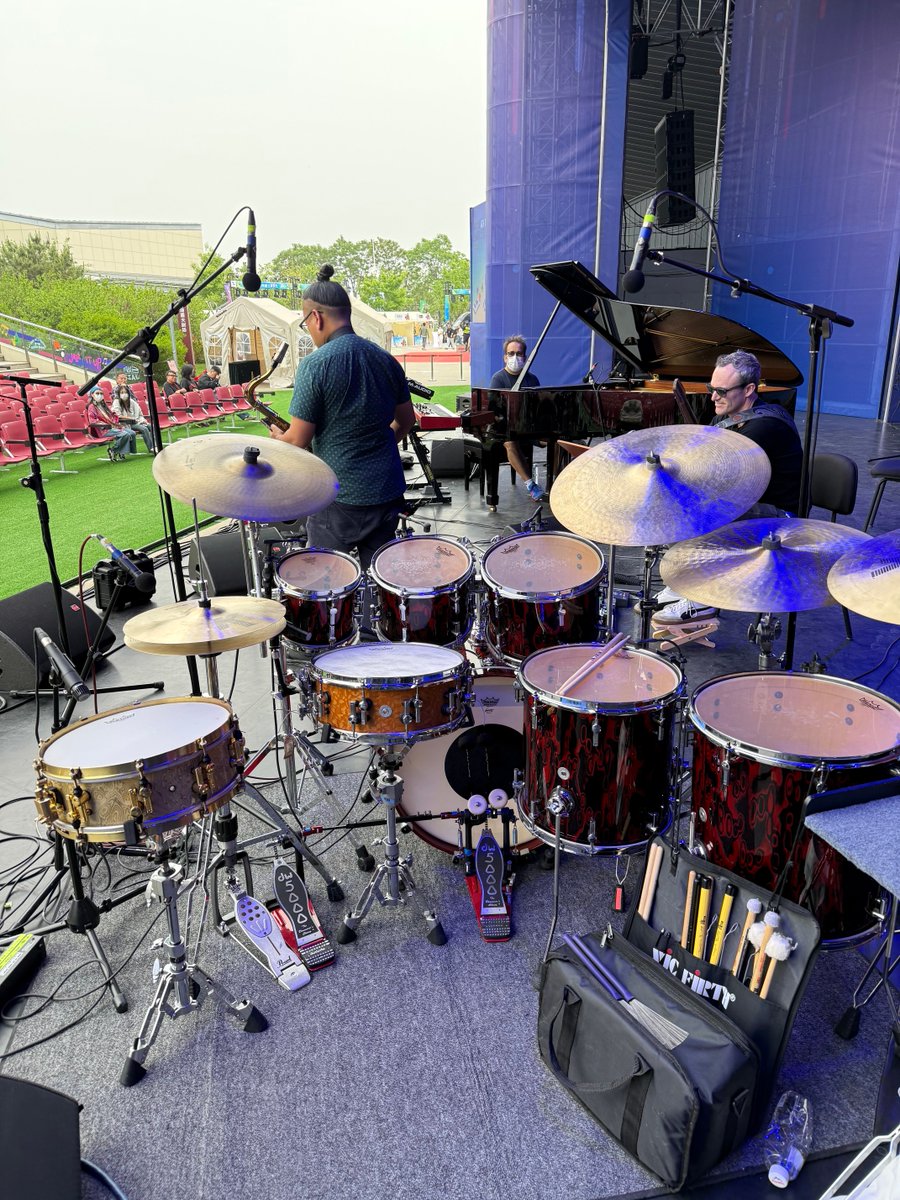 stevesmithdrums's tweet photo. The final gig of the China Tour was on fire! 6th Annual Taihu Jazz Festival outside of Beijing. 
May 1, 2026
#sonordrums https://t.co/IF7fAiEKGU