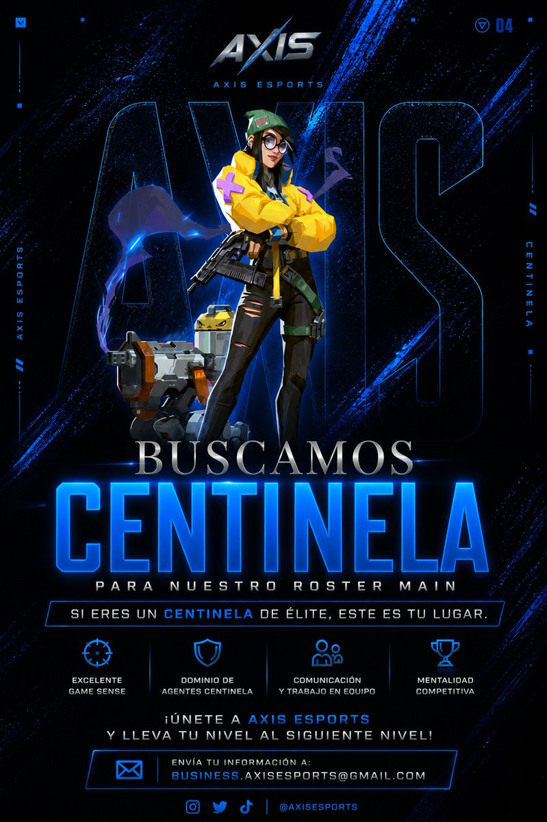 AxisRxEsports's tweet photo. 🚨 BUSCAMOS CENTINELA 🚨

En AXIS ESPORTS abrimos tryouts para nuestro roster main.
Buscamos un player disciplinado, con game sense y mentalidad competitiva.
🧠 Buenas lecturas
🛡️ Dominio de centinelas
🎯 Comunicación clara

¿Crees que tienes el nivel?
#AxisEsports #Valorant #Tryouts #BuscamosJugadores #EsportsLATAM #Sentinel #Gaming #CompetitiveValorant