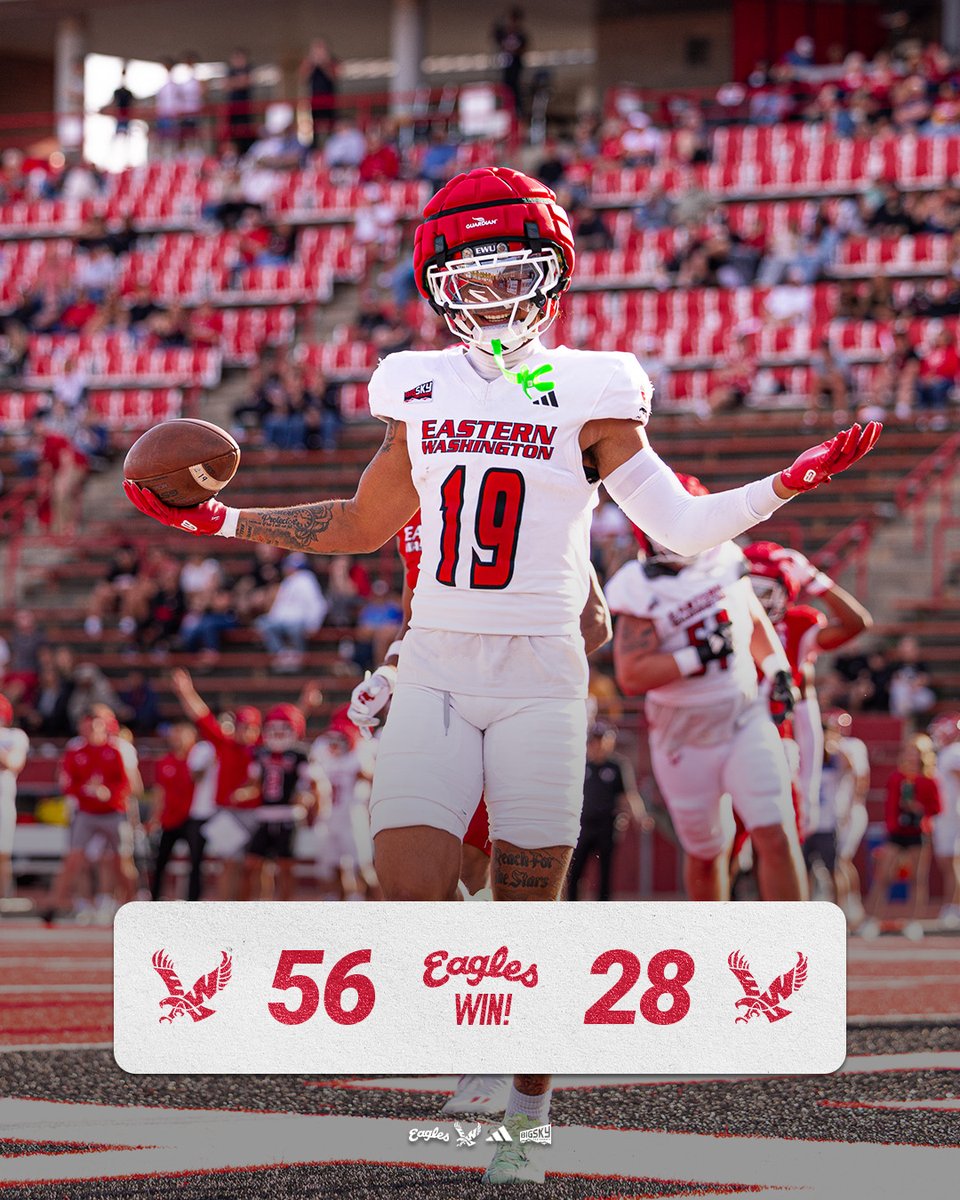EWUFootball's tweet image. Final from Roos, Eags Win! 🦅

#GoEags #EKG