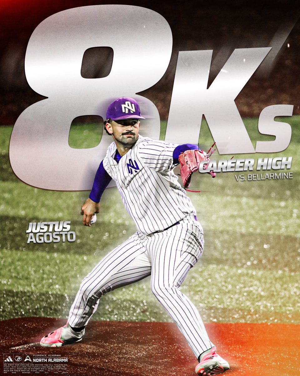 UNABaseball's tweet photo. Line ‘em up, KKKKKKKKnock ‘em down🚪 https://t.co/ieY0BgOfoz
