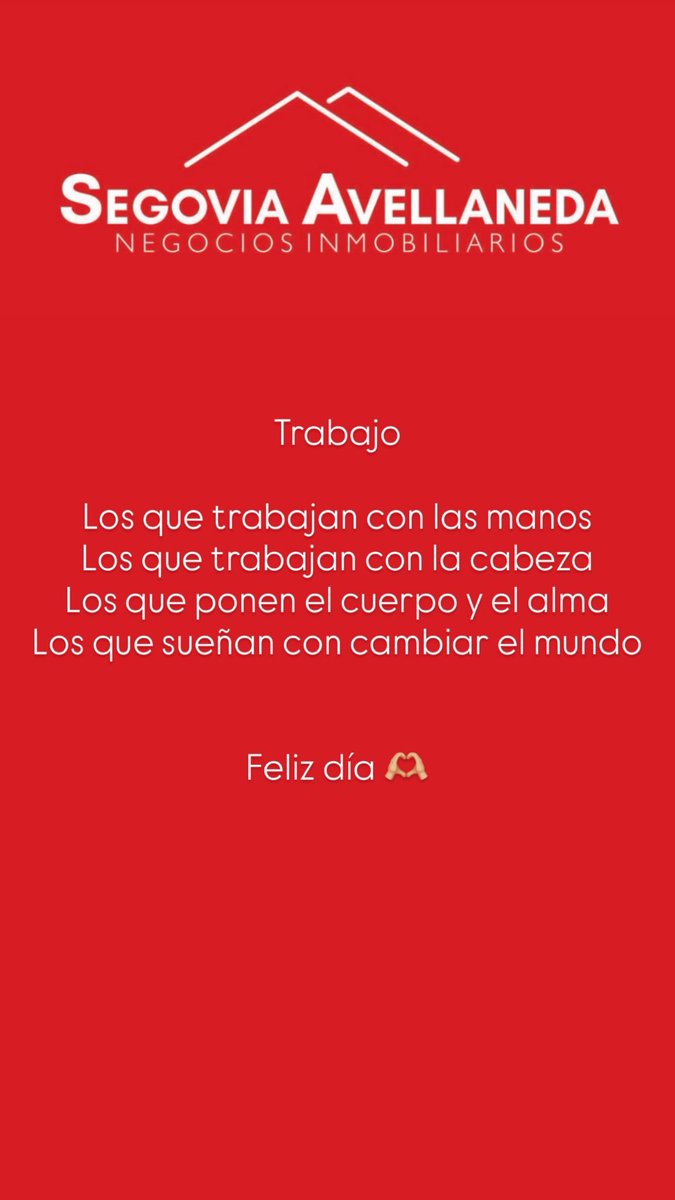SA_propiedades's tweet photo. #diadeltrabajador #1demayo https://t.co/Y9IFlO1ROl