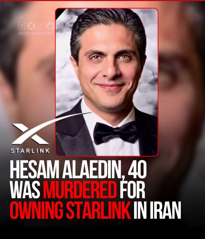 massmo23's tweet photo. They tortured him.
They killed him.
His crime? Using Starlink.
This is how evil this regime is—it murders fathers for seeking freedom.
And the world still looks away. Why?
Silence or appeasement is complicity. https://t.co/5AfkTx0I4L