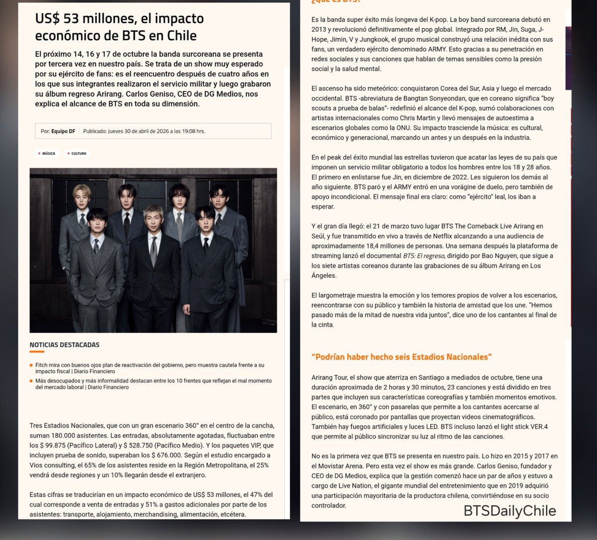 BTS Daily Chile⁷ tweet media