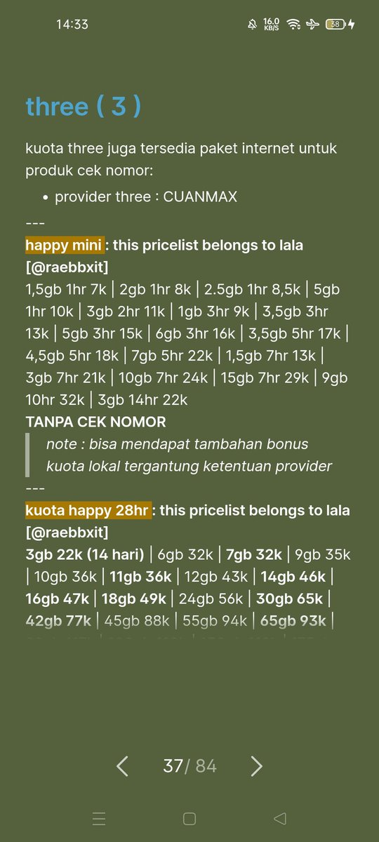 lala : order hanya via wa/tele tweet media