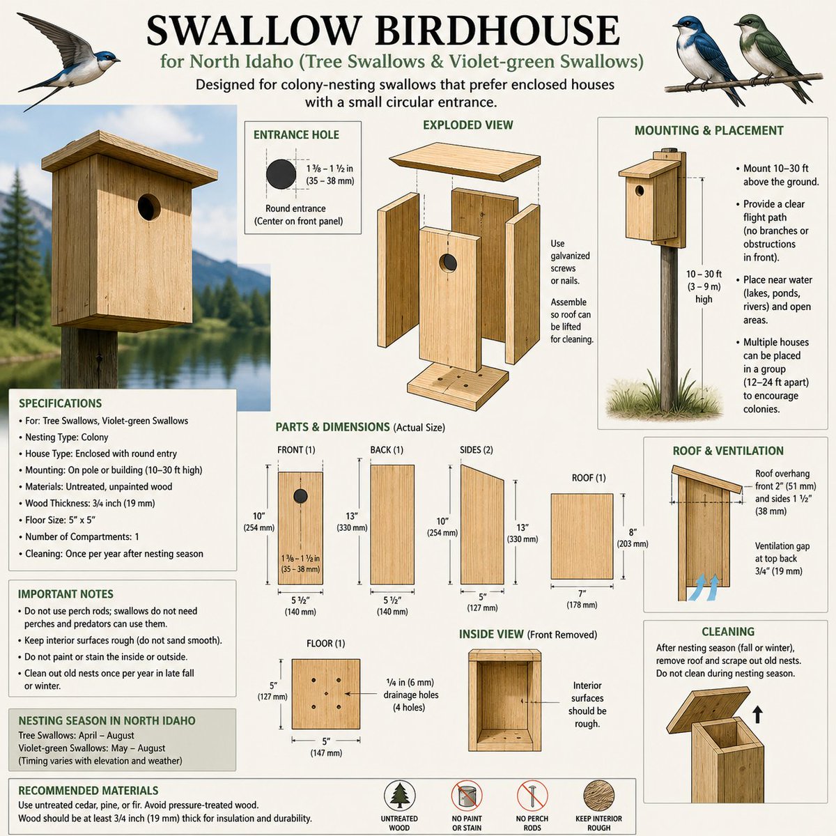 Buck_Idaho's tweet photo. I had an A.I. make this illustration for me. Looks good except for one mistake.
#treeswallows https://t.co/FmnP9CHa9n