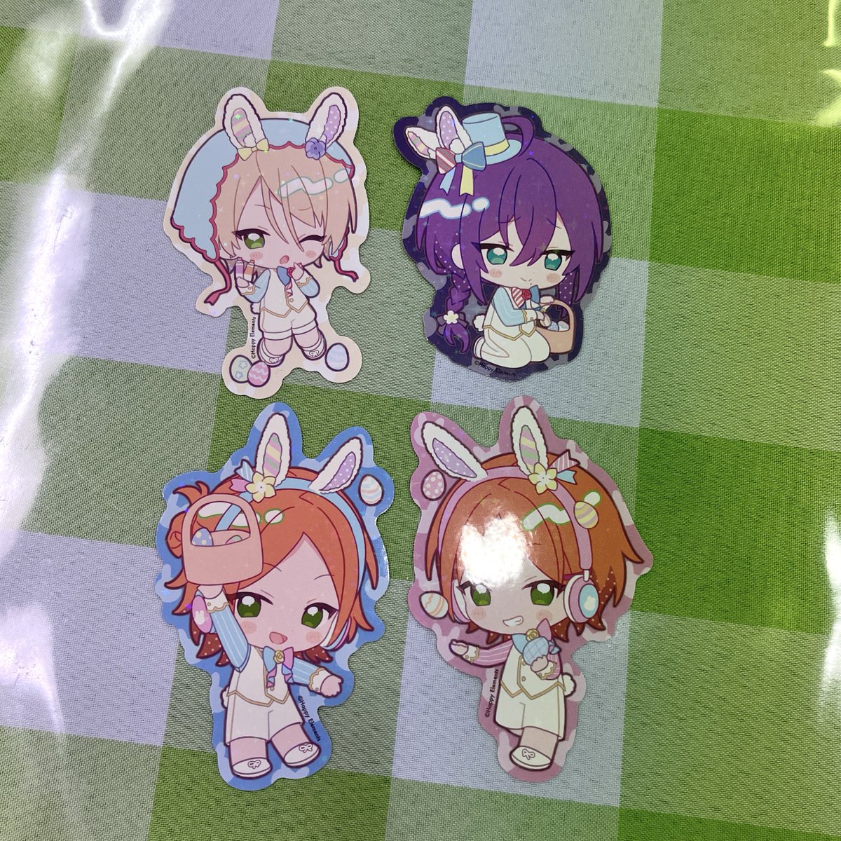 0505lev's tweet photo. 【交換・譲渡】あんスタ　アニカフェ　キラキラステッカー

譲　藍良 マヨイ ゆうた ひなた

求　ジュイス

本日14:00まで池袋手渡し希望です。 https://t.co/nCQh906gcG