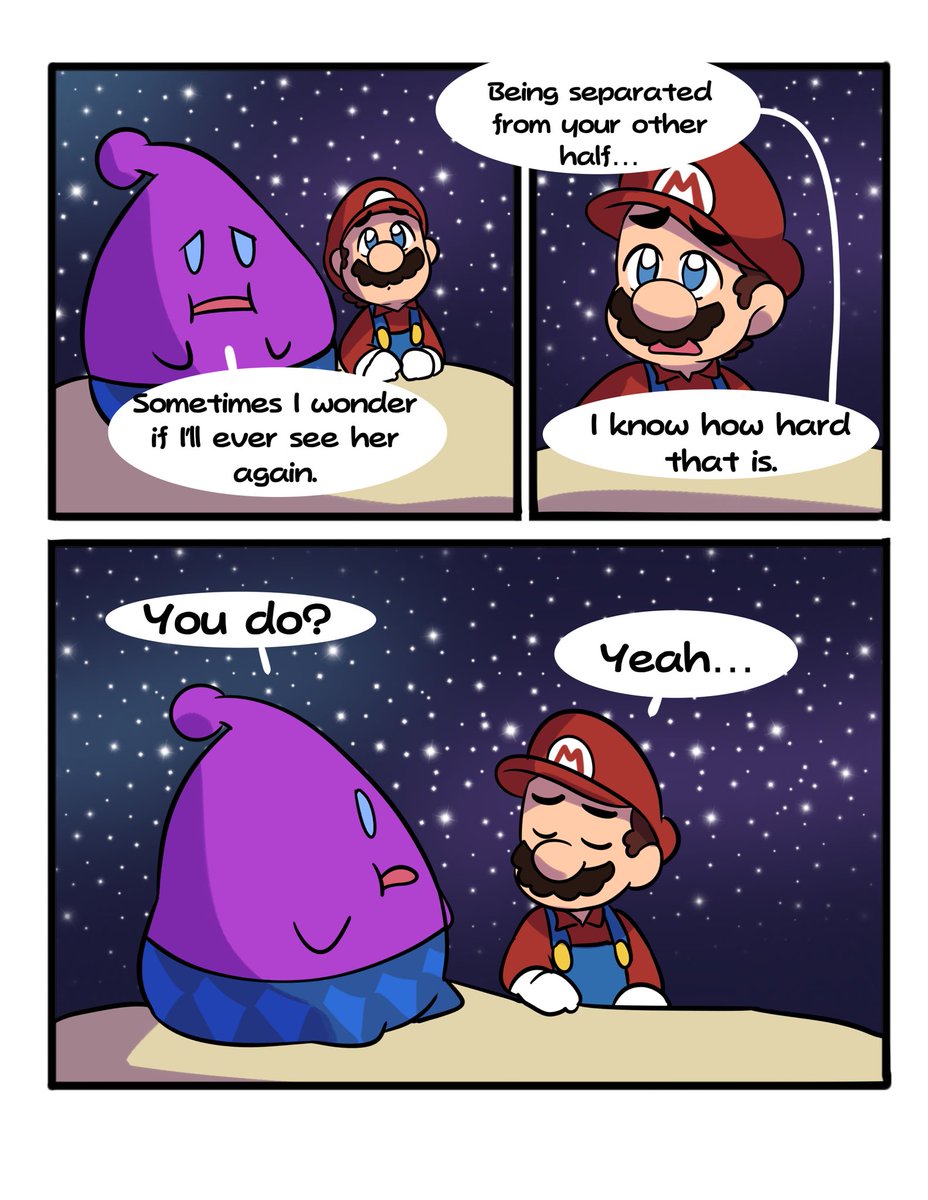 caroliner_draws's tweet image. FINALLY got the inspiration to finish this 💜🩵

(1/3) #supermariogalaxy #supermario #mario #マリオ