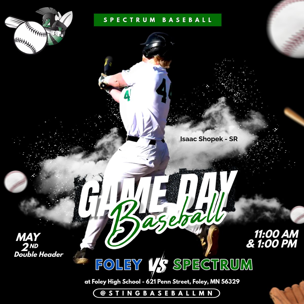 Spectrum Sting HS Baseball tweet media