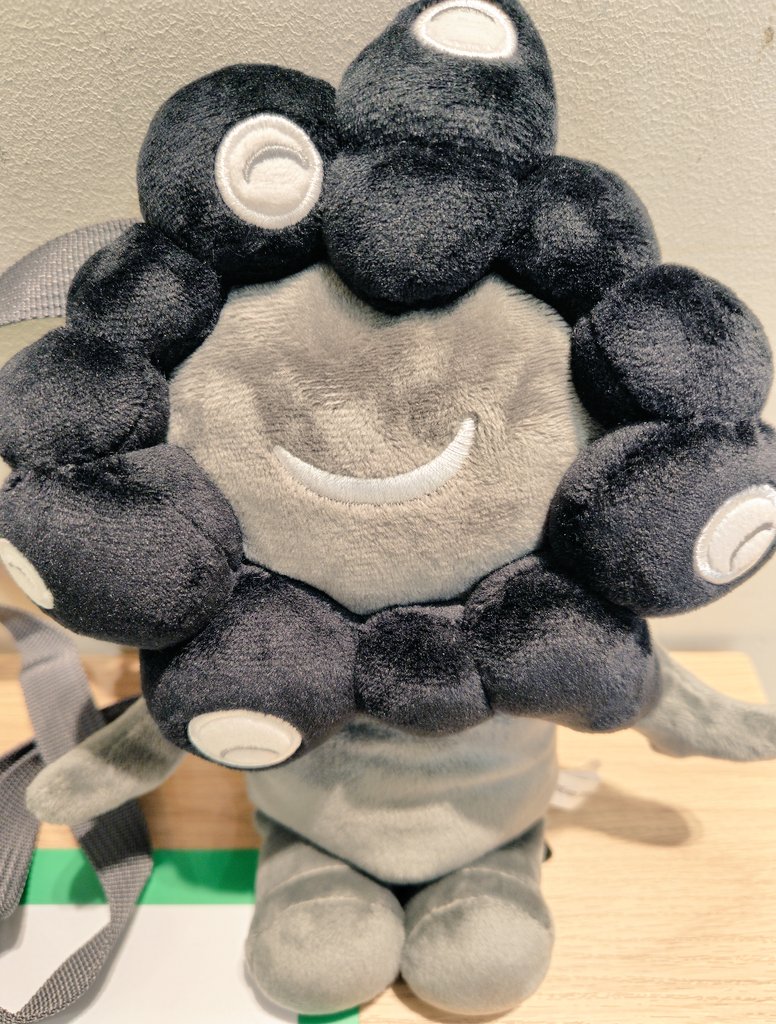 黒ミャクミャク にっこりミャクミャク ぬいぐるみ　ポーチ 万博中からずっと買いたかった黒ミャクミャクぬいぐるみポーチをやっと
