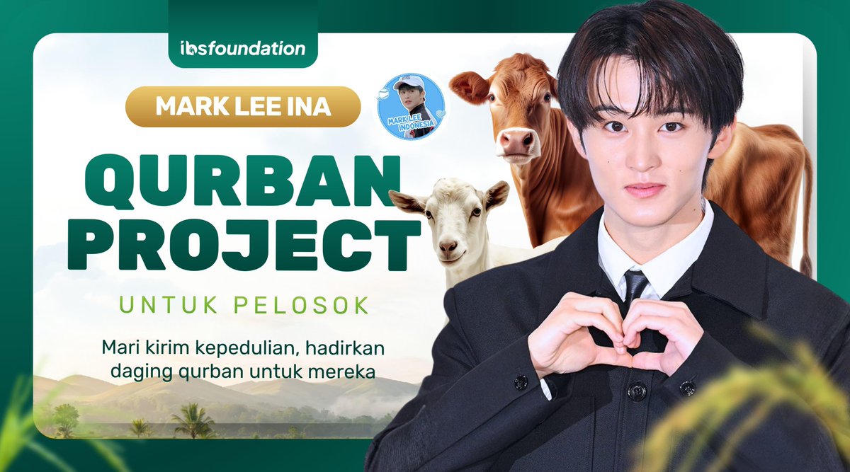 ✅Disalurkan ke wilayah pelosok yang minim distribusi qurban (lihat deskripsi campaign)
✅laporan &amp; dokumentasi penyaluran

Yuk, ikut sekarang 👇🏻👇🏻
🔗 amal.pw/patunganqurban…

#MARK #마크 #MARKLEE #이마크