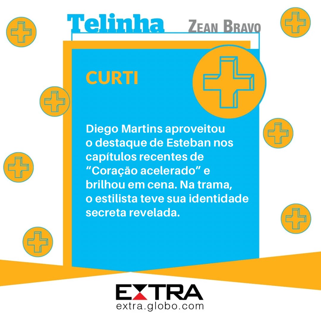 ZeanBravo's tweet photo. Ator em destaque.
#colunatelinha
#diegomartins #CoracaoAcelerado https://t.co/ci9MdwK5UY