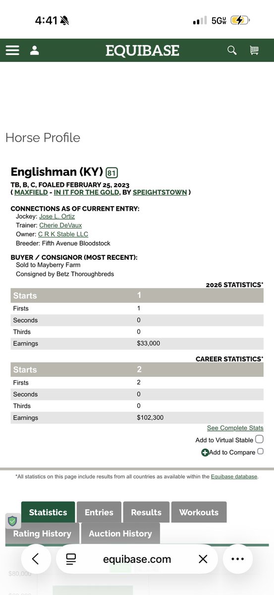 Jonathan Wong Racing Stables tweet media