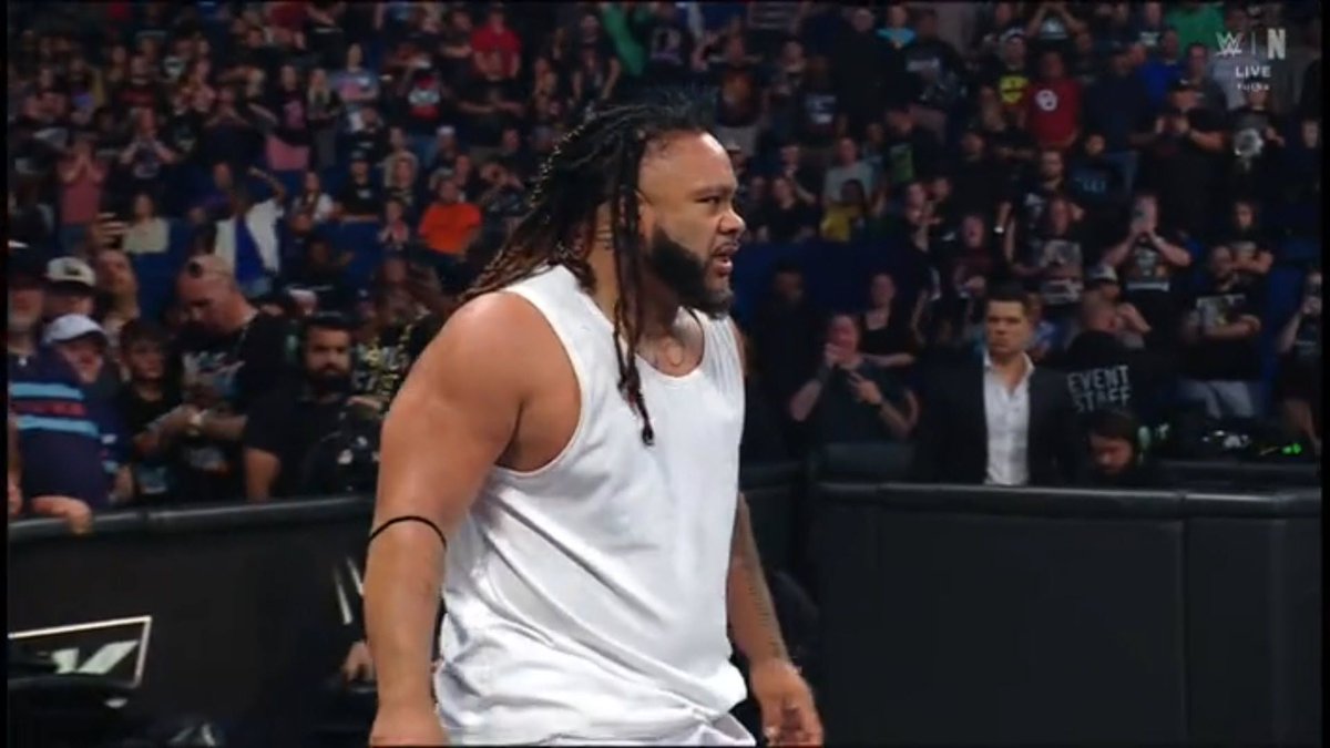 ringsidenews_'s tweet image. Fans were booing Jacob Fatu and chanting OTC... He ain't it. | #WWE #SmackDown
