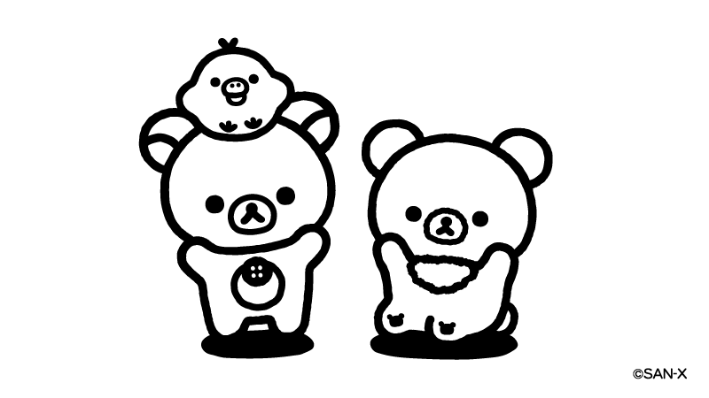 リラックマも誘ってみんなで遊びにいこうね #BASICRILAKKUMA