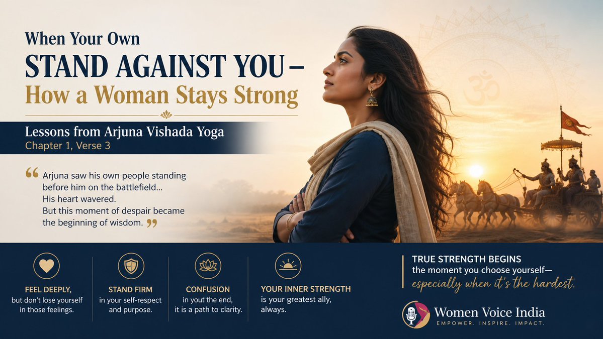 bh_bhakti's tweet image. When your own stand against you…
that’s when your real strength is tested.
Feel deeply, but don’t lose yourself.
Stand firm in your self-respect.
True strength begins when you choose yourself. 💫
#WomenEmpowerment #InnerStrength #SelfRespect #BhagavadGita