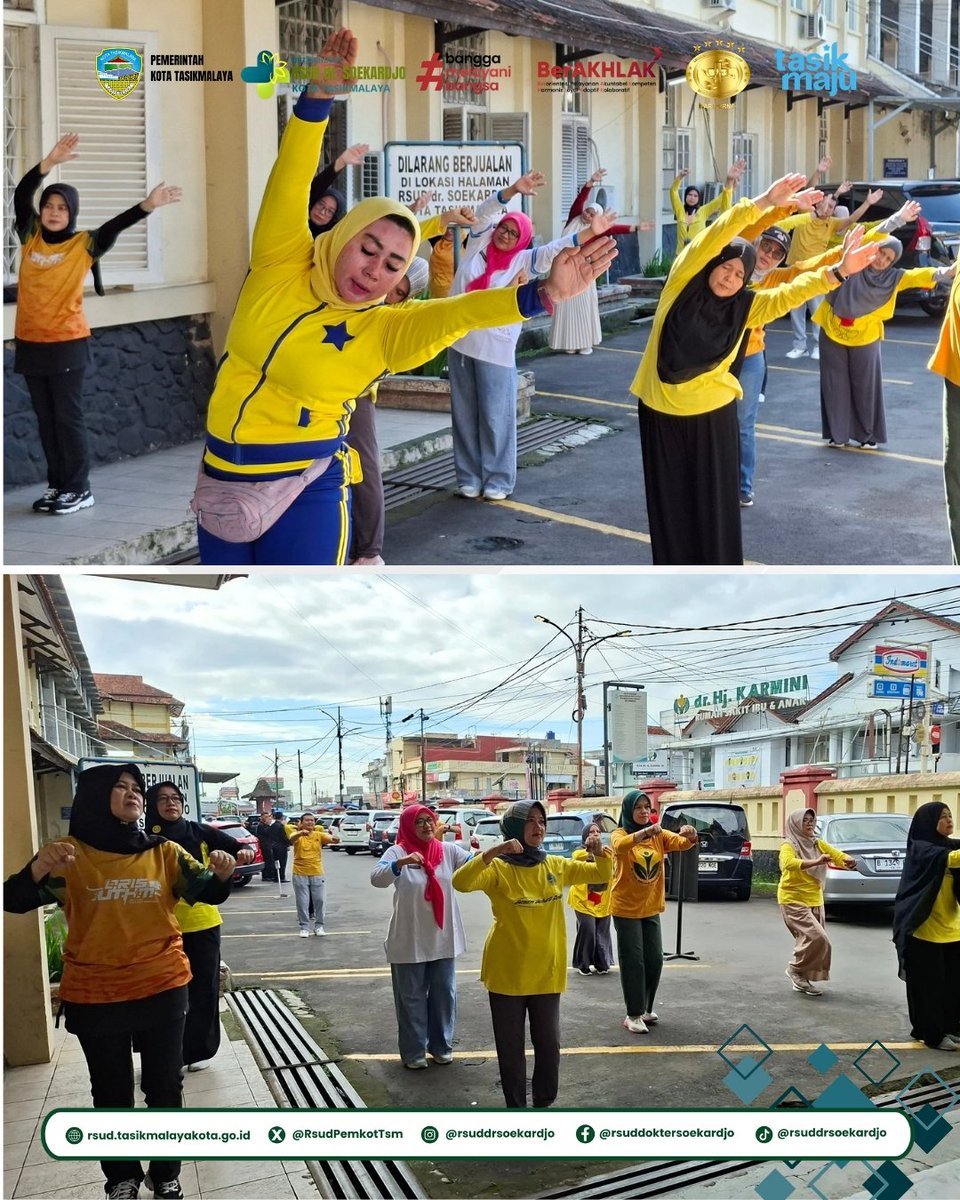 RsudPemkotTsm's tweet image. SSD edisi 2 Mei 2026 kembali hadir dengan semangat 💪🌞
Terus bergerak, jaga kebugaran, dan budayakan hidup sehat bersama!
#SSD #RSUDdrSoekardjo #TasikSehat #HidupSehat