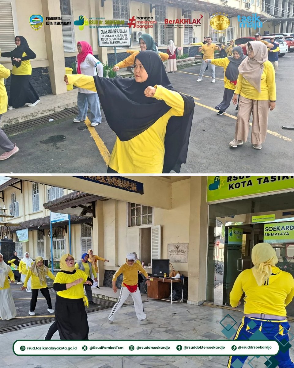 RsudPemkotTsm's tweet image. SSD edisi 2 Mei 2026 kembali hadir dengan semangat 💪🌞
Terus bergerak, jaga kebugaran, dan budayakan hidup sehat bersama!
#SSD #RSUDdrSoekardjo #TasikSehat #HidupSehat
