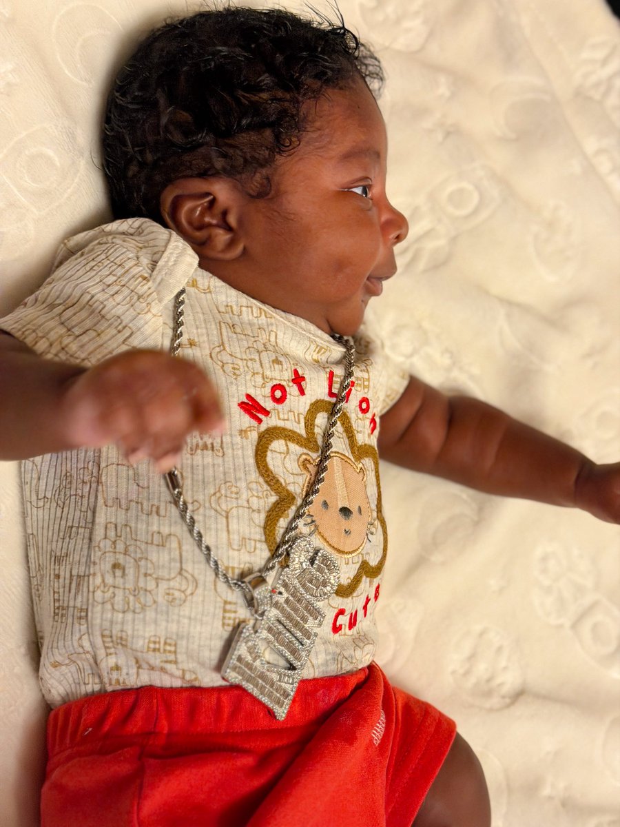 AmaniAllure's tweet image. Not Lion 🦁… I’m Cute ☺️ 👶🏽🥹❤️🤎…SN: The KING 👑 of the jungle is 1 month today! Mommy and daddy love you!!!! 🥰 #babyboy #amaniallurepregnancy #pregnancyjourney