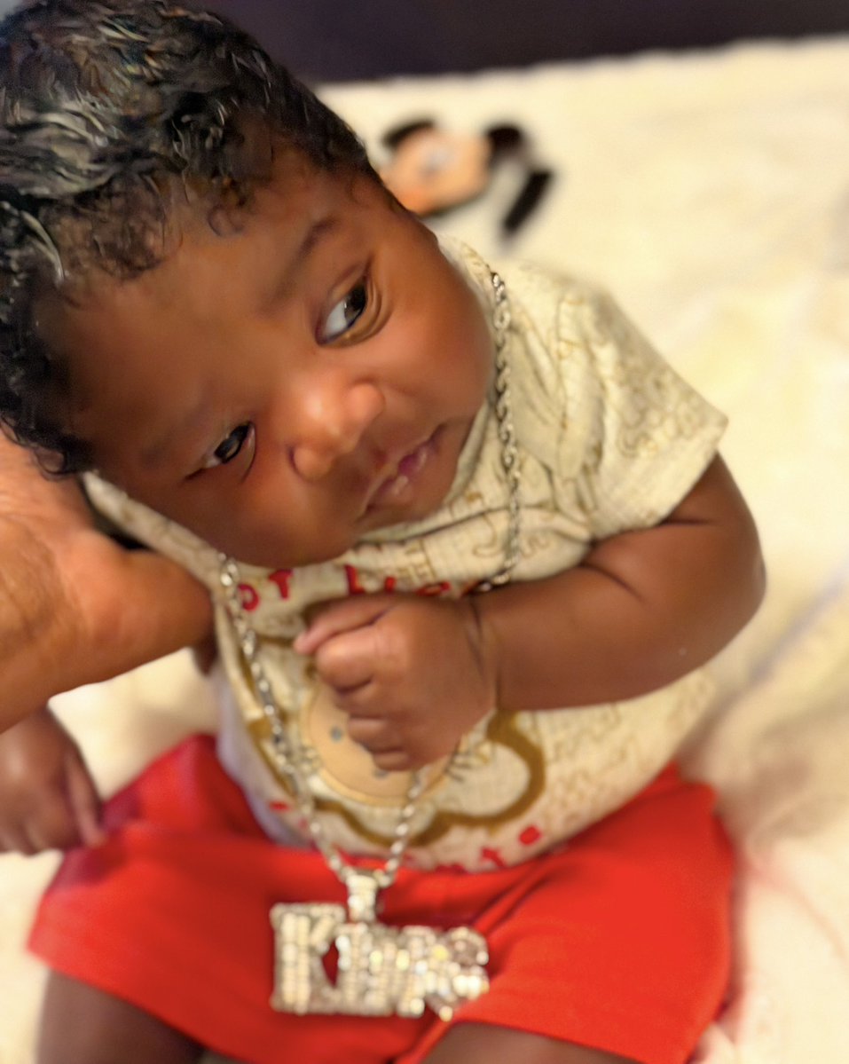 AmaniAllure's tweet image. Not Lion 🦁… I’m Cute ☺️ 👶🏽🥹❤️🤎…SN: The KING 👑 of the jungle is 1 month today! Mommy and daddy love you!!!! 🥰 #babyboy #amaniallurepregnancy #pregnancyjourney