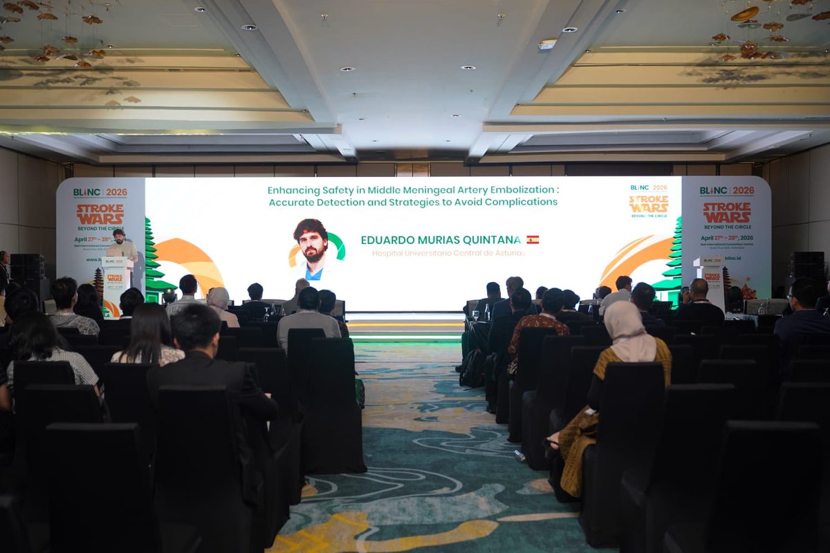 emuriass's tweet photo. Honoured to be invited to participate in #BLINC, International Neurovascular Intervention Conference, together with my colleague from Spain, @neuroplumber
Many thanks to the organizers and the Indonesian neurointervention community for the opportunity.
@Geni_NRI @SENR_org https://t.co/0XWwesGRvF