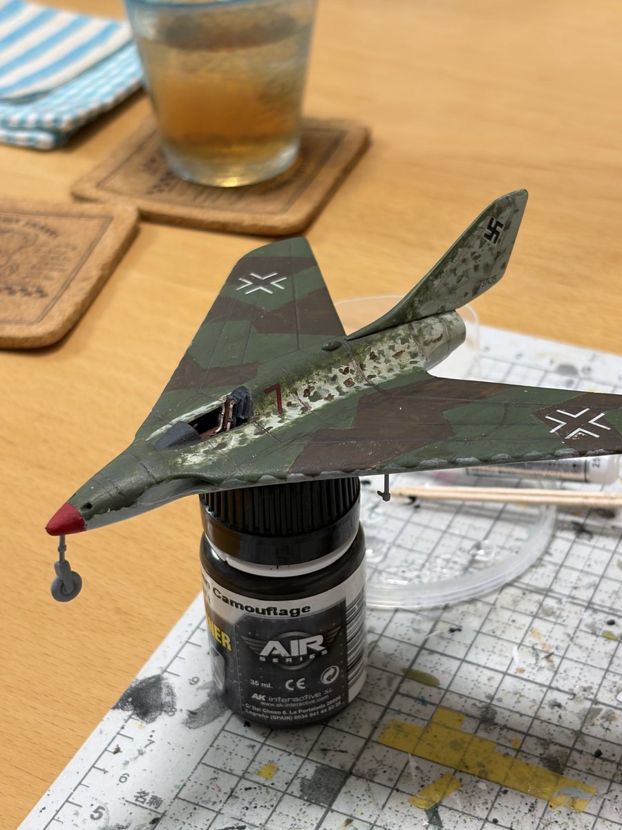 頂きます☆オーダー塗装　持ち込み　12インチ☆ PMモデル 1/72 Me P.1111進捗。 基本塗装からスミ入れ的なことまで