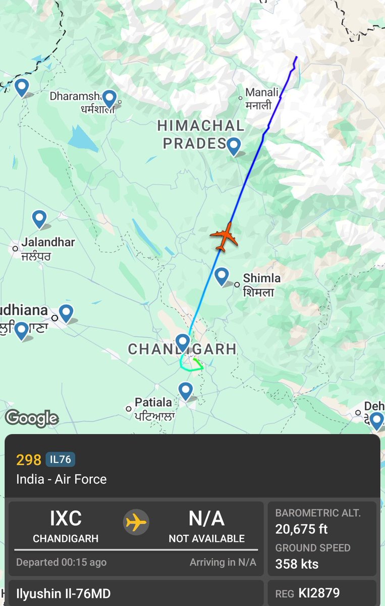 khansadozai_786's tweet image. 🚨 Recent observations:
• IAF flights incl. C-130 / Antonov noted
• Some using “KC” callsigns (tanker ops)
• Suggests aerial refueling drills
• Fighters likely operating alongside
• Multi-sector activity ongoing
⚠️ Likely preparedness exercises, monitor.
#IAF #Aviation #LOC