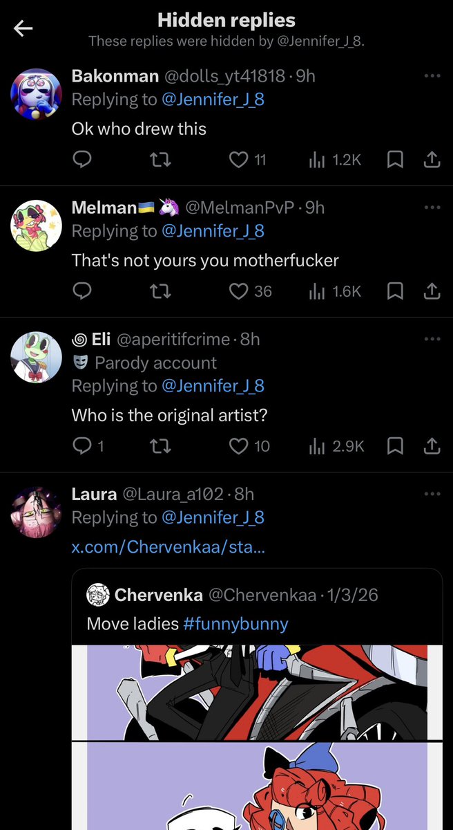 _JaxDaily's tweet photo. mf is hiding the replies that called out this is stolen art im crying 😭 https://t.co/iYSDSRwaEk