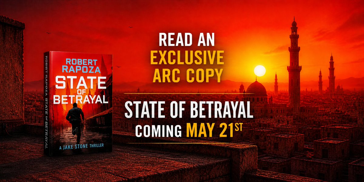 RobertRapoza's tweet photo. Who's ready for a first look at State of Betrayal? 

Read an ARC Copy here: https://t.co/9qMp099TRR

#freebook #freebooks #freekindle #freekindlebook #freekindlebooks #freekindlereads https://t.co/LIzcOh8skV