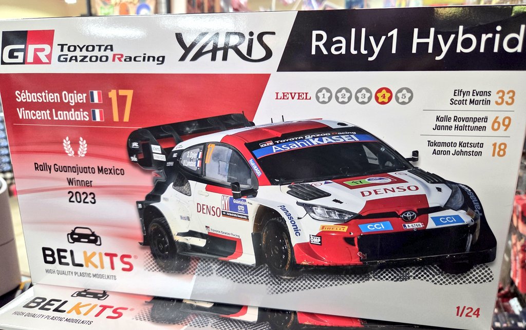 amepara's tweet image. ラリーファン注目のキット登場!
新製品!
ベルキット 1/24 TOYOTA GRヤリス ラリー1ハイブリッド 2023ラリーメキシコWINNER 入荷!

WRCへトヨタが投入したトップカテゴリー用のモンスターマシンが精密再現でキット化!
#WRC #GR #TOYOTA
