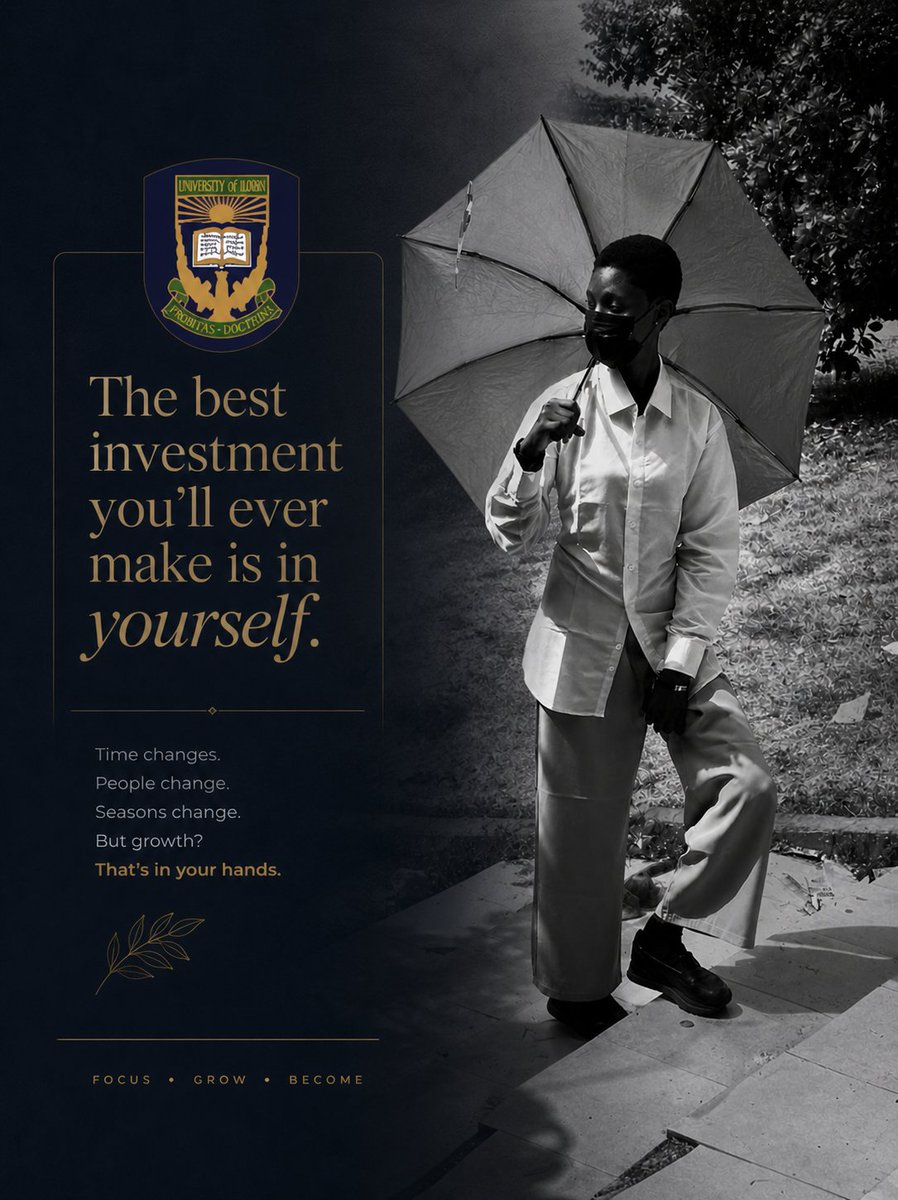 DivineEhig76220's tweet photo. The best investment you’ll ever make is in yourself.
Start now.
#EducationIsKey #SelfGrowth #InvestInYourself #MotivationDaily #StayFocused #MindsetMatters #PersonalGrowth #Discipline #KeepGoing #Unilorite https://t.co/t3nNN59vyC