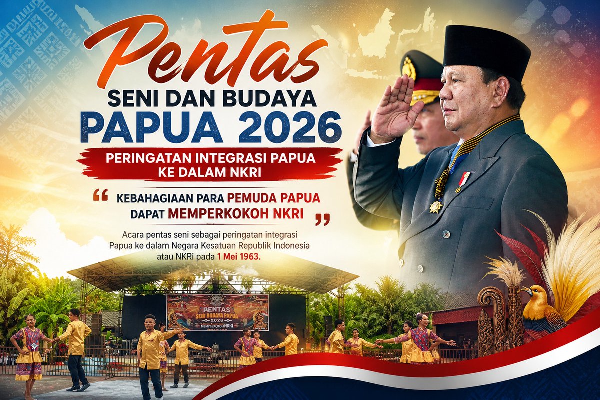 lisa_wong56967's tweet image. 1 Mei adalah momen bersejarah kembalinya Papua ke pelukan Ibu Pertiwi. Bukan sekadar integrasi wilayah, tapi penyatuan hati dan cita-cita untuk maju bersama dalam bingkai NKRI. Jangan mau diadu domba, kita satu frekuensi untuk Papua yang lebih berkelas! 🤝✨

 #PapuaDamai