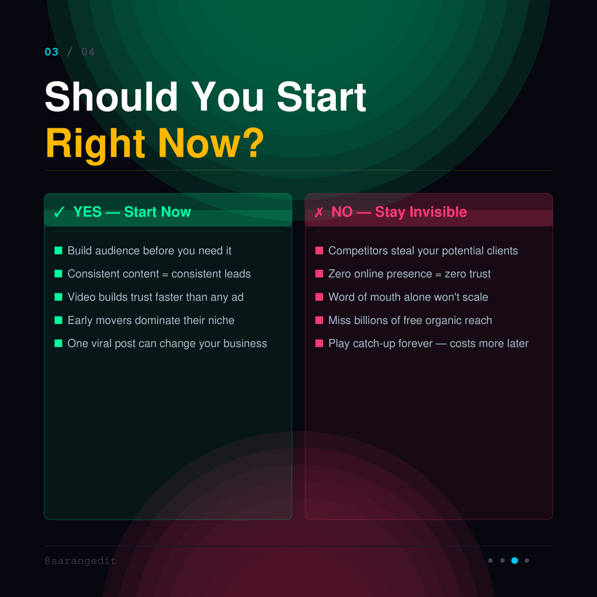 sarangedit's tweet image. Most brands know they need social media Almost none of them act on it
Here's why NOW is the time to start  and what happens if you don't
#SocialMedia #VideoEditor #ContentMarketing #BrandGrowth #OpenForWork