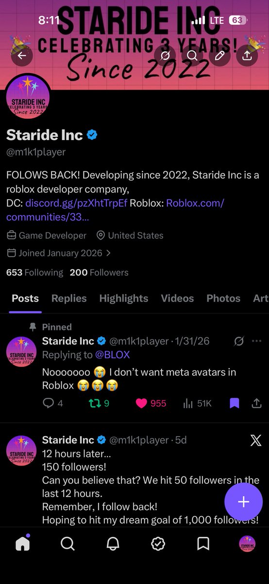 Staride Inc tweet media